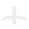 Ekena Millwork Bellingham Architectural Grade PVC Gable Bracket, 36"W x 19 1/2"H x 4"D x 4"F, 13/12 Pitch GBP036X20X0404BEL00 - alternate 3